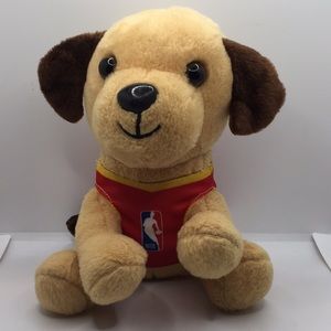 NBA Basketball Plush Stuffed Dog Wearing Red Shirt Sports oy